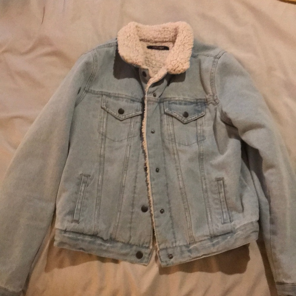 Sherpa denim jacket